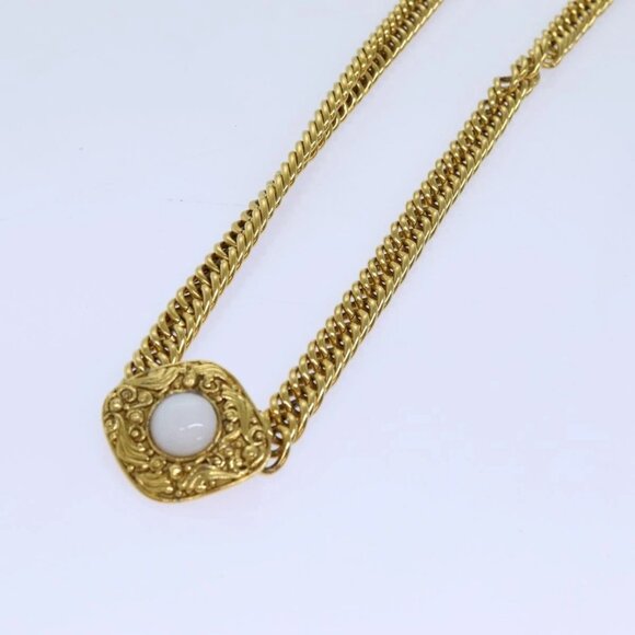 CHANEL Chain Pearl Belt metal Gold CC Auth - Picture 2 of 9